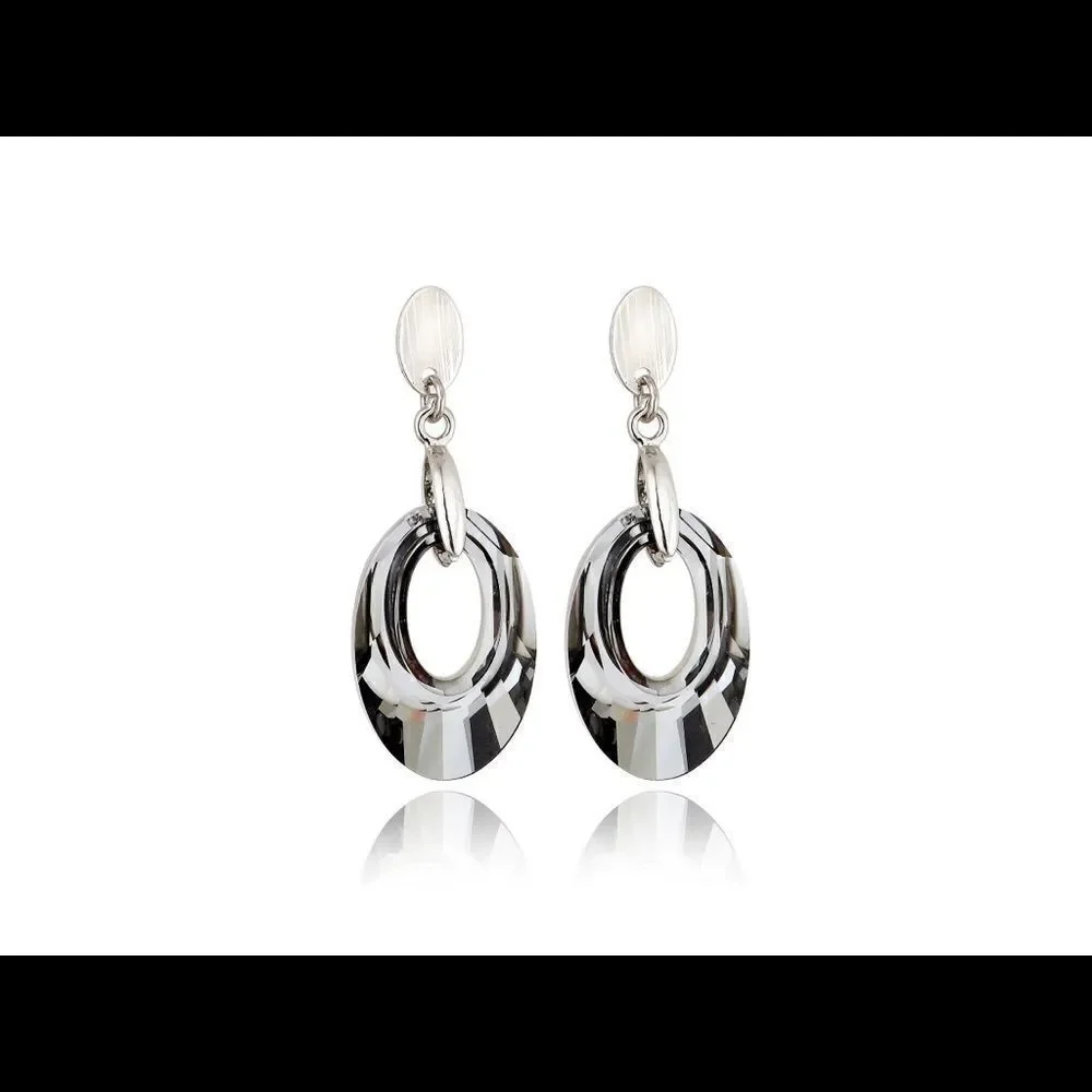 Swarovski Helios earrings silver rhodium plated